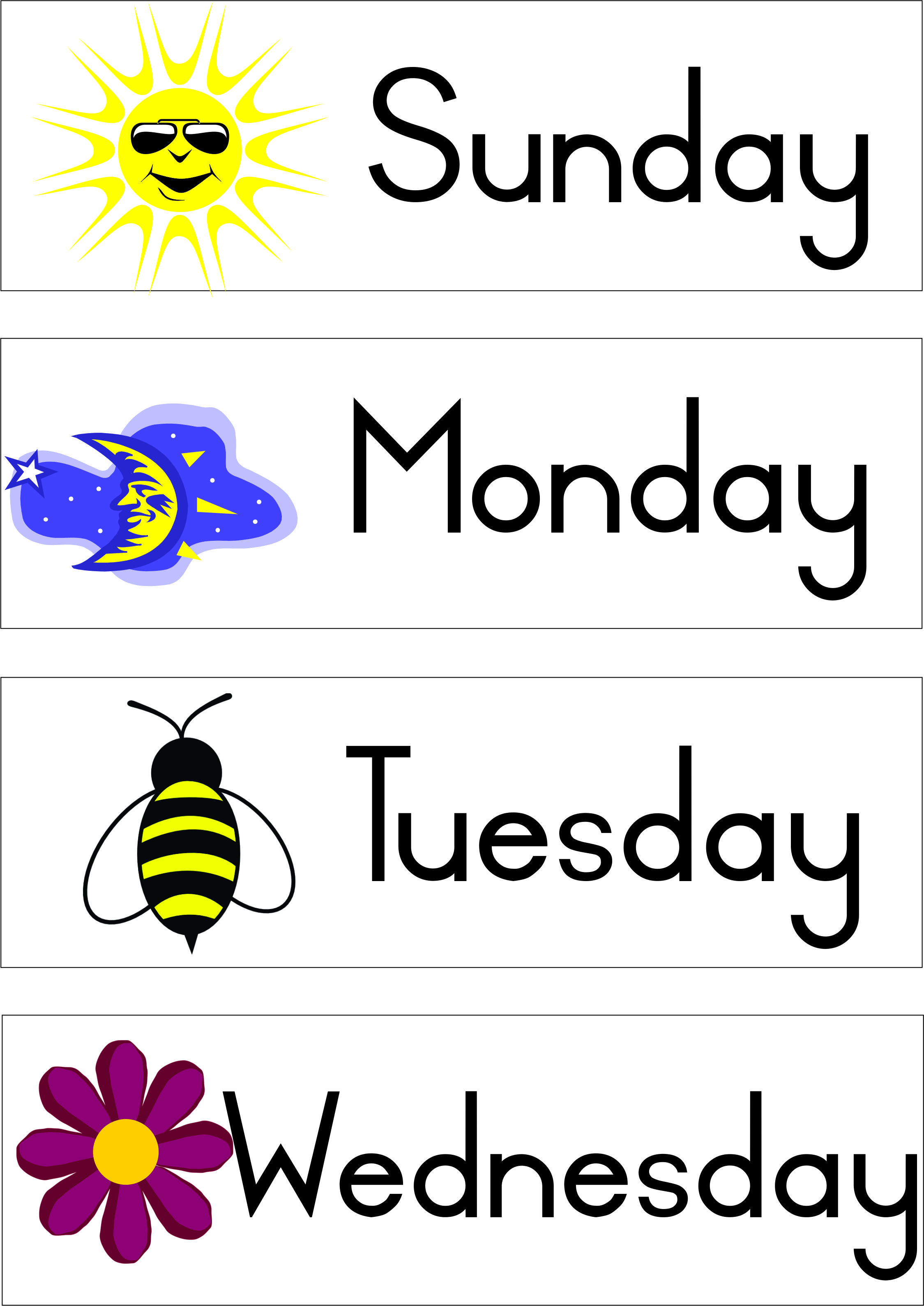 Days of the week Teacha!