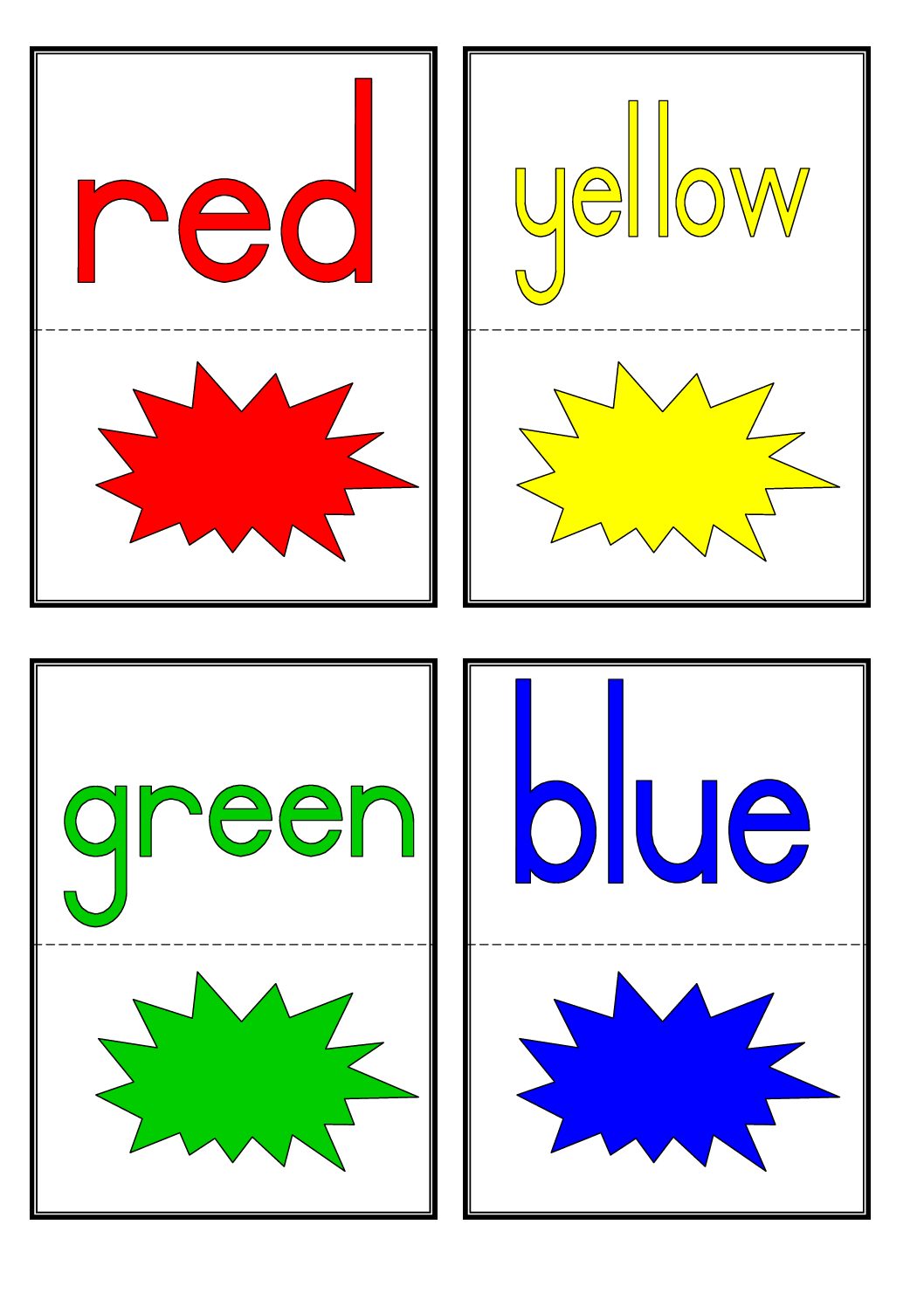Colour flashcards • Teacha!